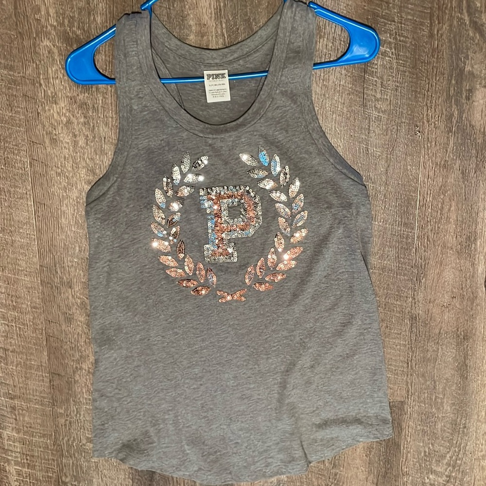 Victoria’s Secret PINK Sequinced Tank Top